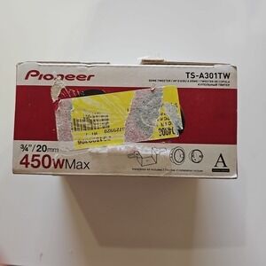 New Pioneer TS-A301TW 450W Peak 3/4" A Series Dome Tweeters Free Shipping